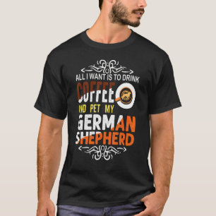 German Shepherd Coffee T-Shirt