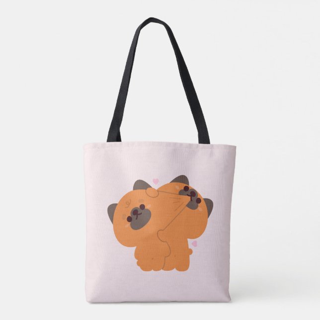 German Shepherd Couple Tote Bag (Back)