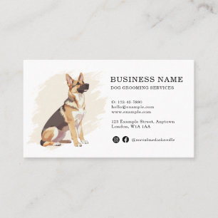 German Shepherd Create Your Own Pet Business Card