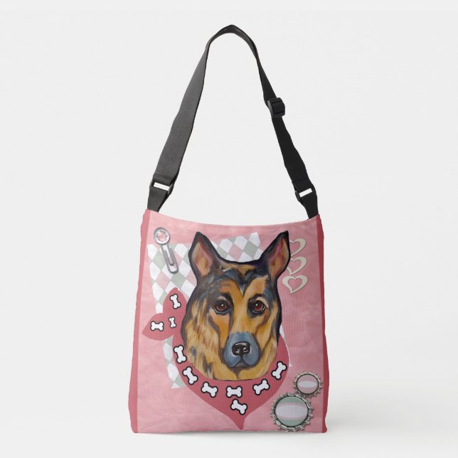 GERMAN SHEPHERD CROSSBODY BAG (Front)