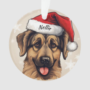 German Shepherd  Custom Christmas Ornament