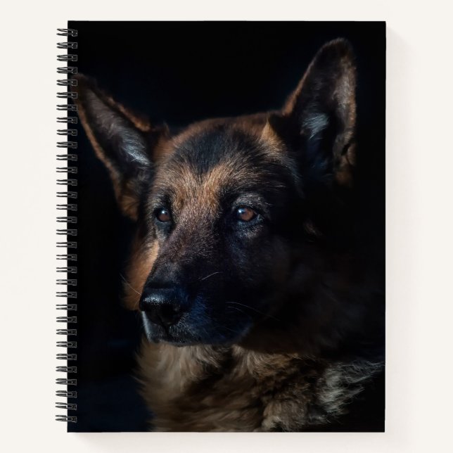German Shepherd Customise Notebook (Front)
