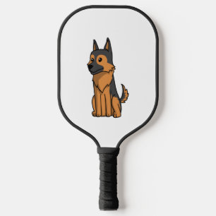 German Shepherd Cute Cartoon Pickleball Paddle