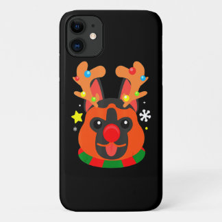 German Shepherd Cute Christmas iPhone 11 Case