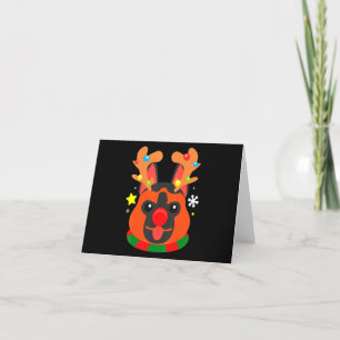 German Shepherd Cute Christmas Thank You Card