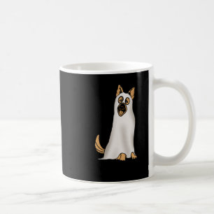 German Shepherd Cute Dog Wearing Ghost Funny Hallo Coffee Mug