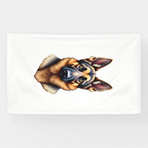 German Shepherd Cute Puppy Dog (2) Banner