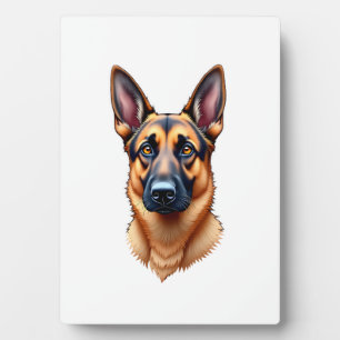 German Shepherd Cute Puppy Dog (3) Plaque