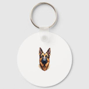 German Shepherd Cute Puppy Dog (4) Key Ring