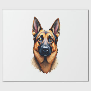 German Shepherd Cute Puppy Dog (4) Wrapping Paper