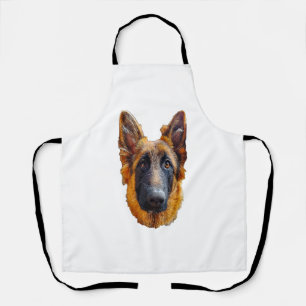 German Shepherd Cute Puppy Dog LSC Apron