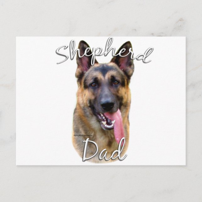 German Shepherd Dad 2 Postcard (Front)