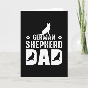 German shepherd Dad Card