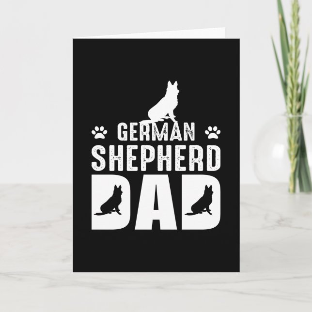 German shepherd Dad Card (Front)