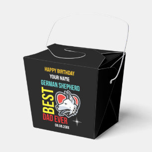 German Shepherd Dad, Dog Dad Birthday Favour Box