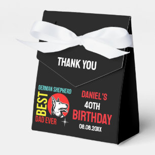 German Shepherd Dad, Dog Dad Birthday Favour Box
