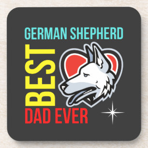 German Shepherd Dad, Dog Dad Coaster