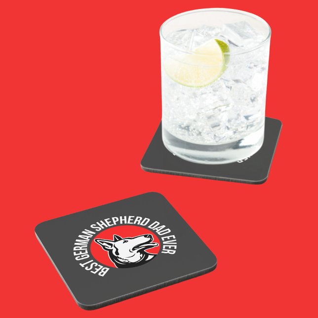 German Shepherd Dad, Dog Dad Coaster (Creator Uploaded)
