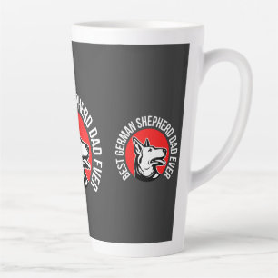 German Shepherd Dad, Dog Dad Latte Mug