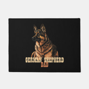 German Shepherd Dad, GSD Owner Dad Doormat