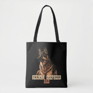 German Shepherd Dad, GSD Owner Dad Tote Bag
