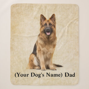 German Shepherd Dad Loyal Dog Bond Sherpa Blanket