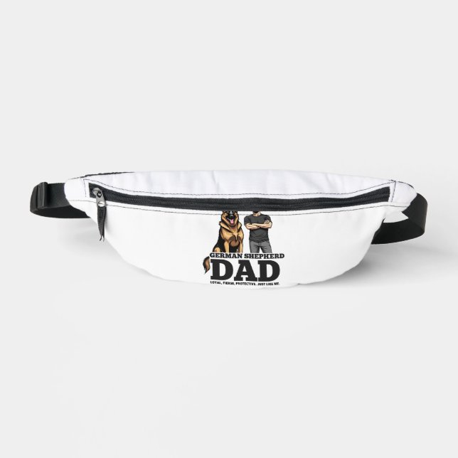 German Shepherd Dad � Loyal. Fierce. Protective. Bum Bags (Front)