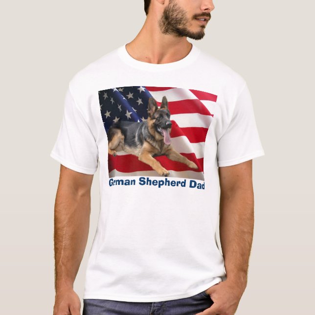 German Shepherd Dad T-Shirt (Front)