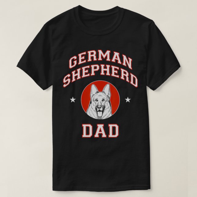 German Shepherd Dad  T-Shirt (Design Front)