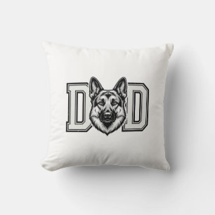 German Shepherd Dad Vintage Vector Shirt Design_1 Cushion