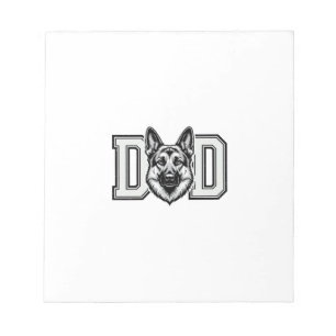 German Shepherd Dad Vintage Vector Shirt Design_1 Notepad