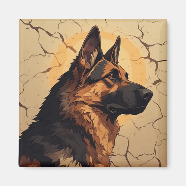 🐕 German Shepherd Decor For Dog Owners 🐕 Magnet (Front)