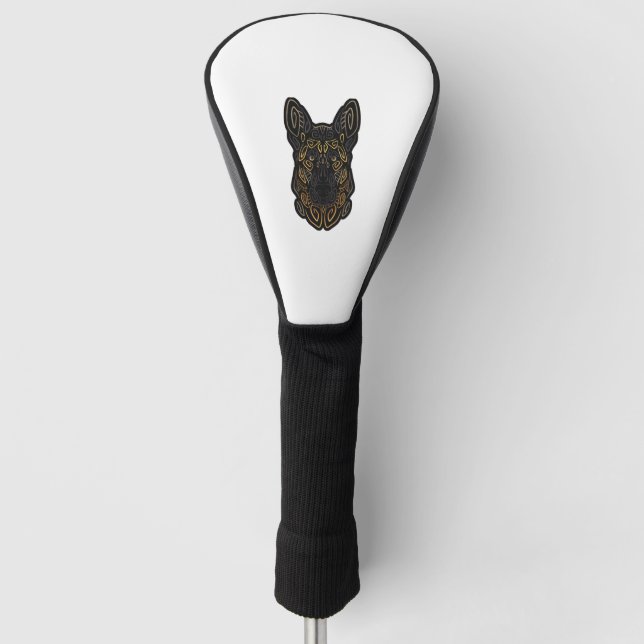 German Shepherd Design German Shepherd Gifts Dog O Golf Head Cover (Front)