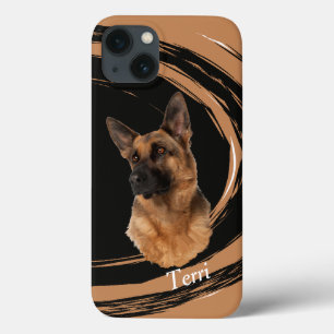 German Shepherd Dog Abstract Swirl Case-Mate iPhon iPhone 13 Case