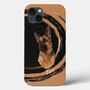 German Shepherd Dog Abstract Swirl Case-Mate iPhon iPhone 13 Case