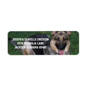 German Shepherd Dog Address Labels