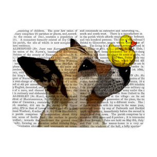 German Shepherd Dog and Duck Magnet