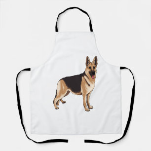 German shepherd dog apron