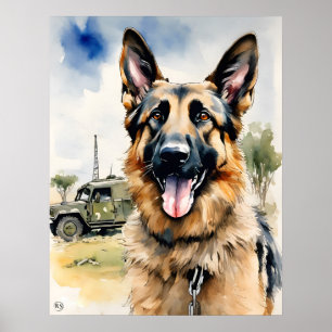 German Shepherd - Dog Art Print