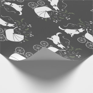 German Shepherd Dog Baby Shower Genderless Wrapping Paper