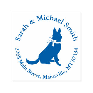 German Shepherd Dog Baby Shower Self-inking Stamp