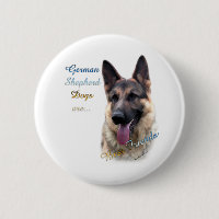 German Shepherd Dog Best Friend 2 - Button