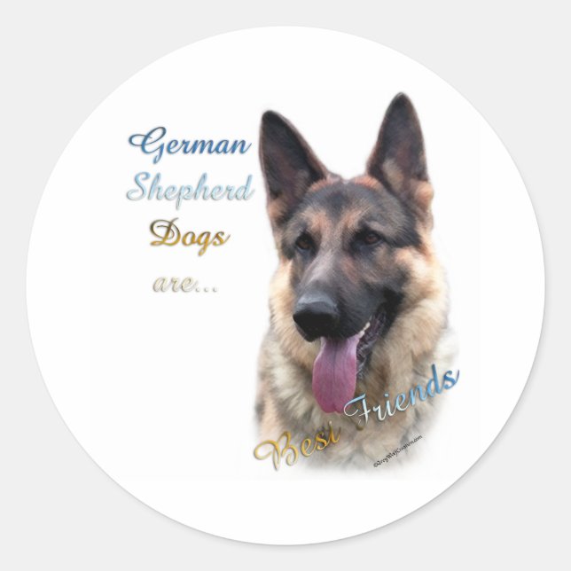 German Shepherd Dog Best Friend 2 - Sticker (Front)