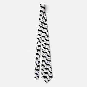 German Shepherd Dog black and white Tie