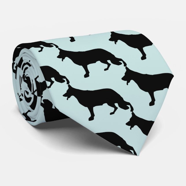German Shepherd Dog black Tie (Rolled)