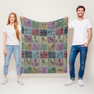German Shepherd Dog Blanket Cosy Puppy Fleece