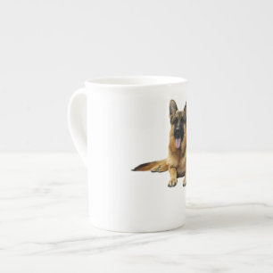German Shepherd Dog Bone China Mug