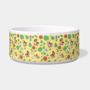 German Shepherd Dog Bowl with Summer Tropical
