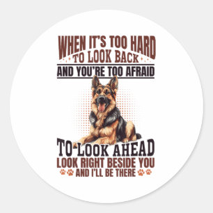 German Shepherd Dog Breed When It´s Too Hard To Lo Classic Round Sticker