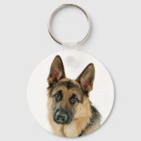 German Shepherd Dog Budget Key Chain